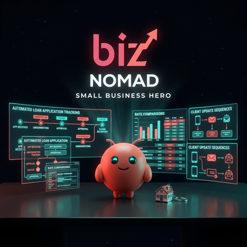 OpenClaw mascot managing mortgage applications around the clock